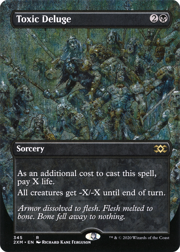 Toxic Deluge (2XM-345) - Double Masters (Borderless) Foil