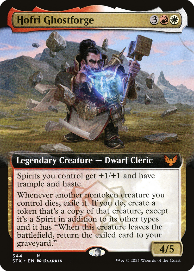 Hofri Ghostforge (STX-344) - Strixhaven: School of Mages: (Extended Art) Foil