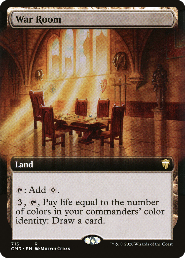 War Room (CMR-716) - Commander Legends: (Extended Art) Foil