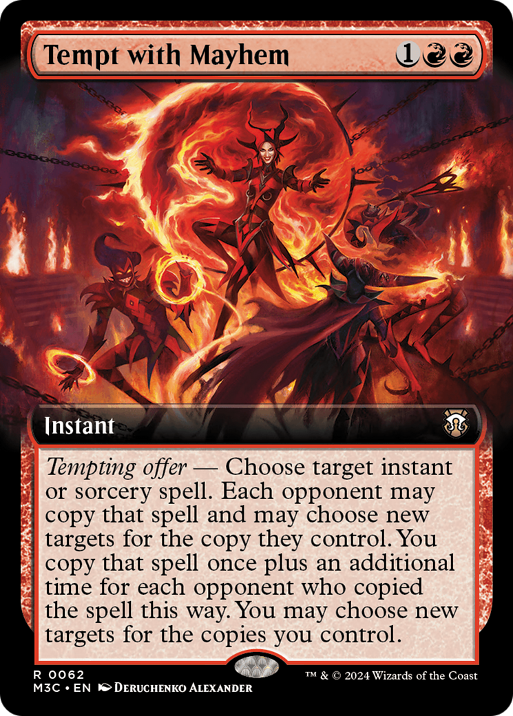 Tempt with Mayhem (M3C-062) - Modern Horizons 3 Commander: (Extended Art)