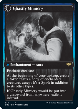 Mirrorhall Mimic // Ghastly Mimicry (DBL-335) - Innistrad: Double Feature: (Double Faced Transform) Foil