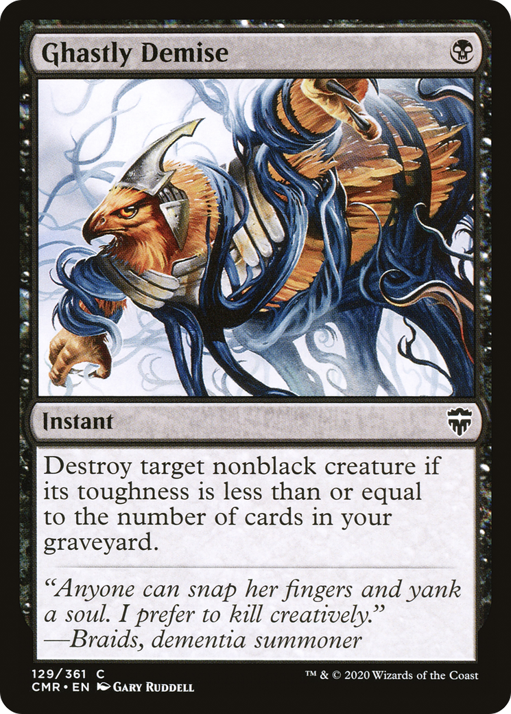 Ghastly Demise (CMR-129) - Commander Legends Foil