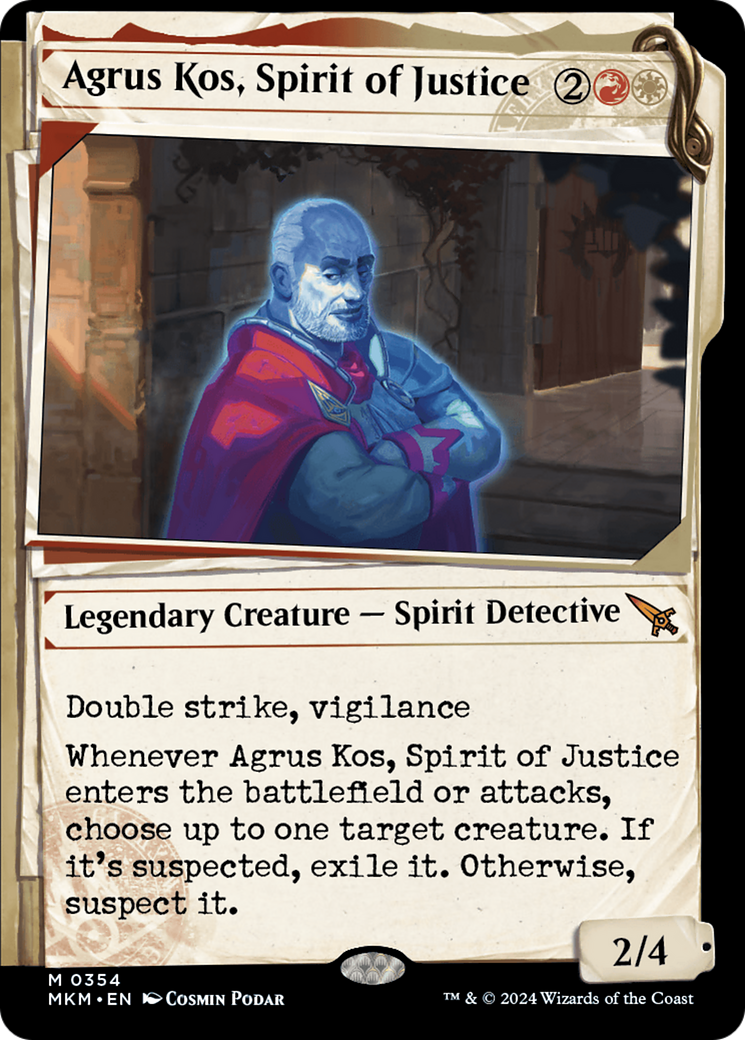 Agrus Kos, Spirit of Justice (MKM-354) - Murders at Karlov Manor: (Showcase)