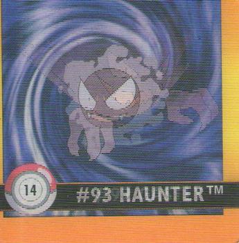 Gastly & Haunter (14) [1999 Pokemon Action Flipz Premier Edition]