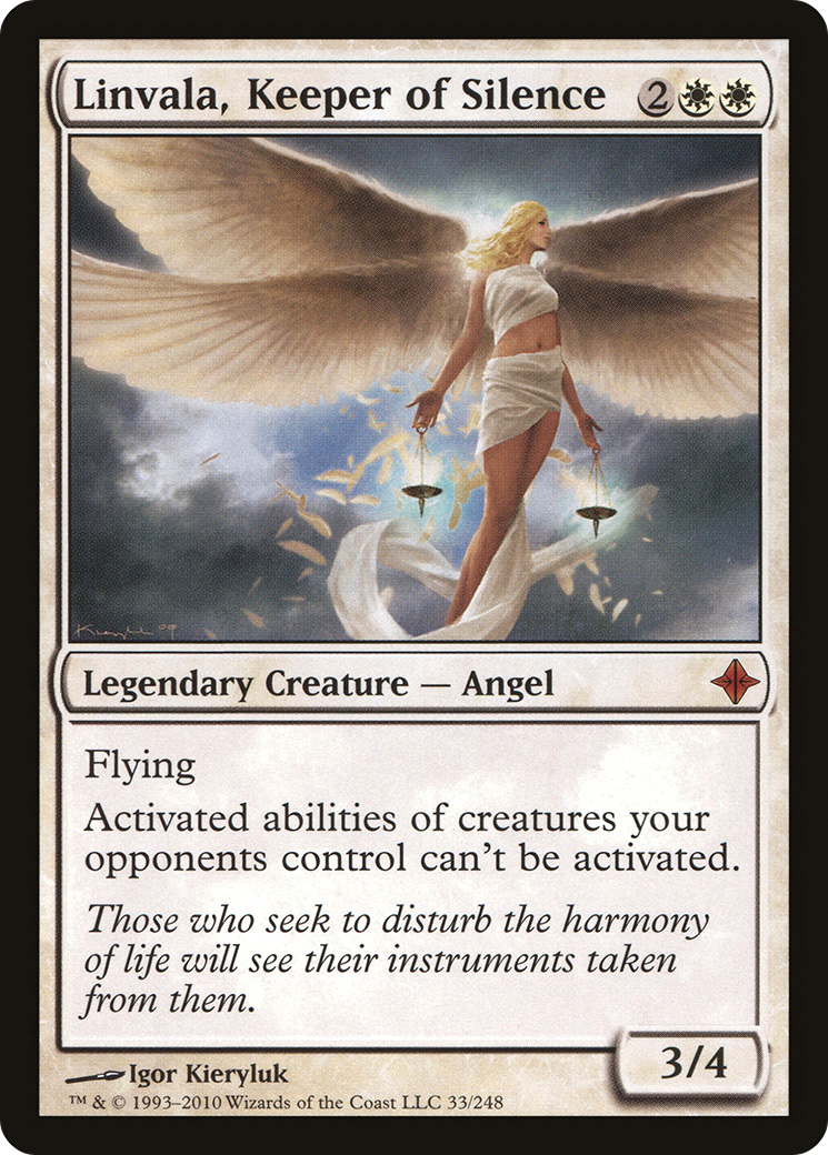 Linvala, Keeper of Silence (ROE-033) - Rise of the Eldrazi