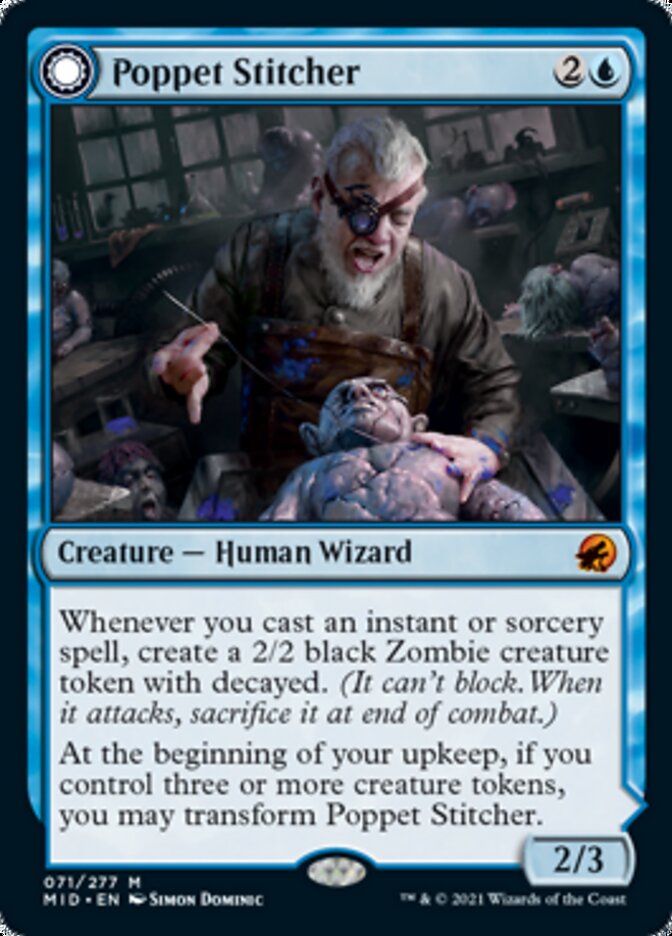 Poppet Stitcher // Poppet Factory (MID-071) - Innistrad: Midnight Hunt: (Double Faced Transform) Foil