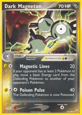 Dark Magneton 039/109 - Team Rocket Returns Reverse Holofoil
