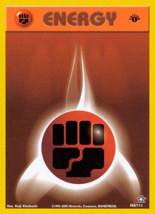 Fighting Energy 106/111 - Neo Genesis 1st Edition