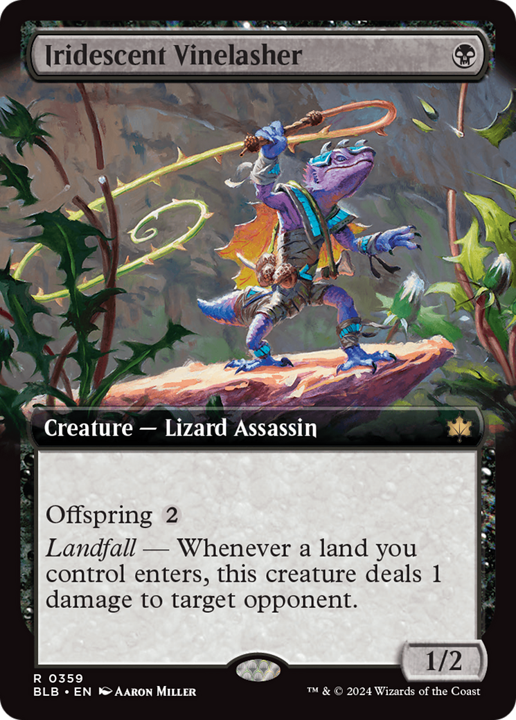 Iridescent Vinelasher (BLB-359) - Bloomburrow: (Extended Art) Foil
