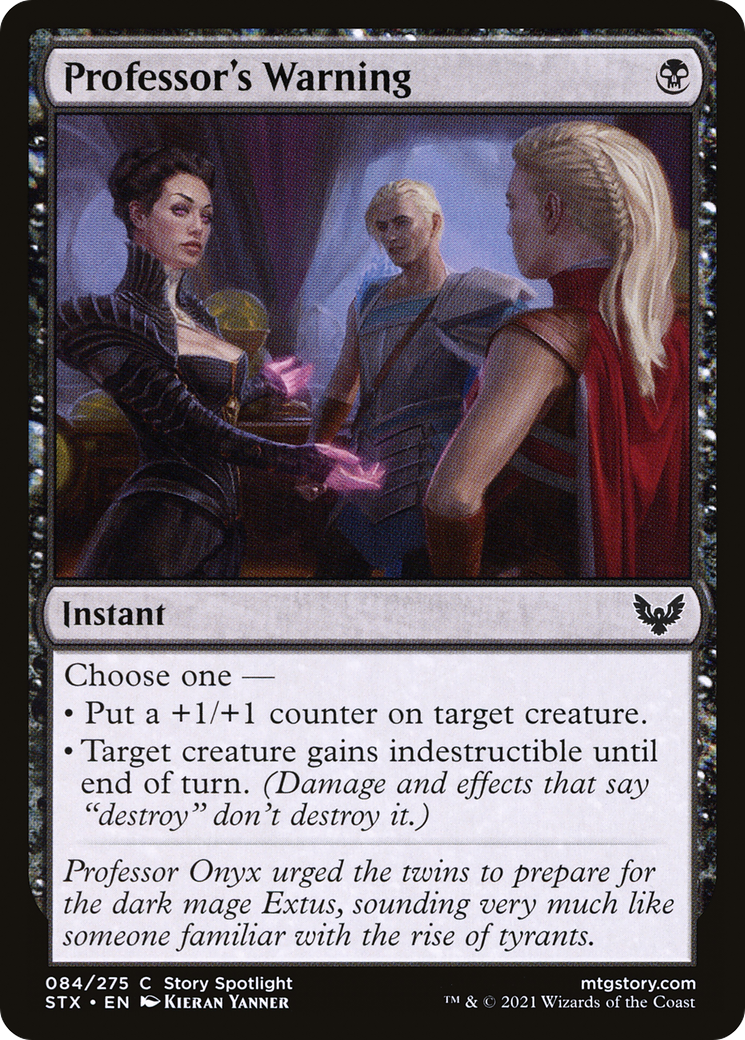 Professor's Warning (STX-084) - Strixhaven: School of Mages Foil