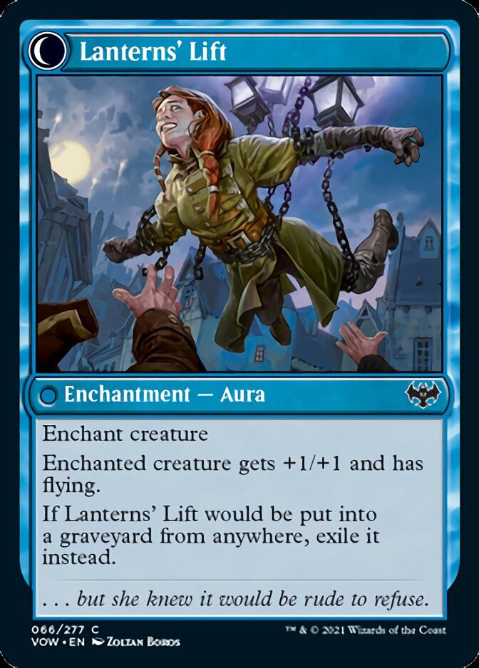 Lantern Bearer // Lanterns' Lift (VOW-066) - Innistrad: Crimson Vow: (Double Faced Transform) Foil