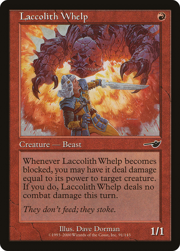 Laccolith Whelp (NMS-091) - Nemesis Foil