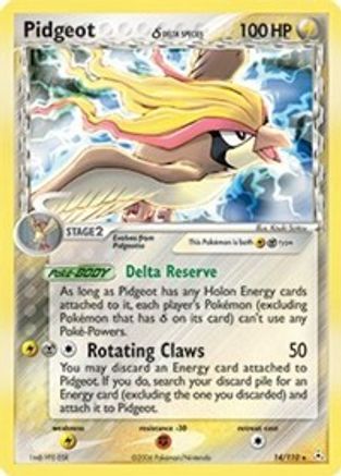 Pidgeot (Delta Species) 014/110 - Holon Phantoms Holofoil
