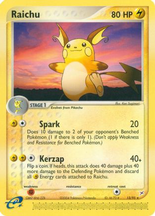 Raichu 013/95 - Team Magma vs Team Aqua Reverse Holofoil