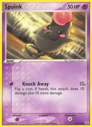 Spoink 065/106 - Emerald Reverse Holofoil