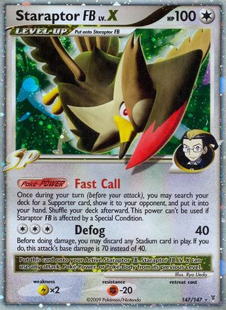 Staraptor FB Lv.X 147/147 - Supreme Victors Holofoil