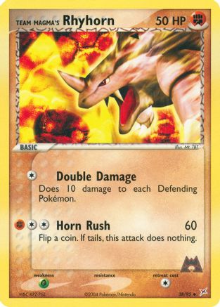 Team Magma's Rhyhorn 038/95 - Team Magma vs Team Aqua Reverse Holofoil