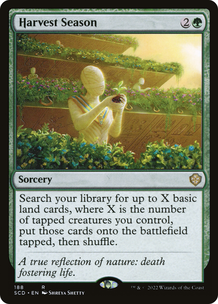 Harvest Season (SCD-188) - Starter Commander Decks