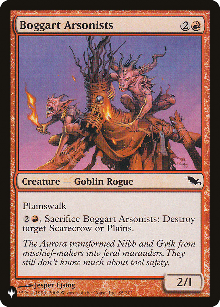 Boggart Arsonists (LIST-SHM-85) - The List