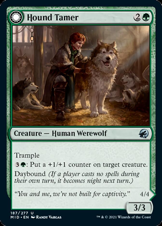 Hound Tamer // Untamed Pup (MID-187) - Innistrad: Midnight Hunt: (Double Faced Transform) Foil