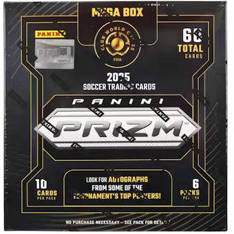 2025 Panini Prizm FIFA Club World Cup Soccer Hobby Mega Box