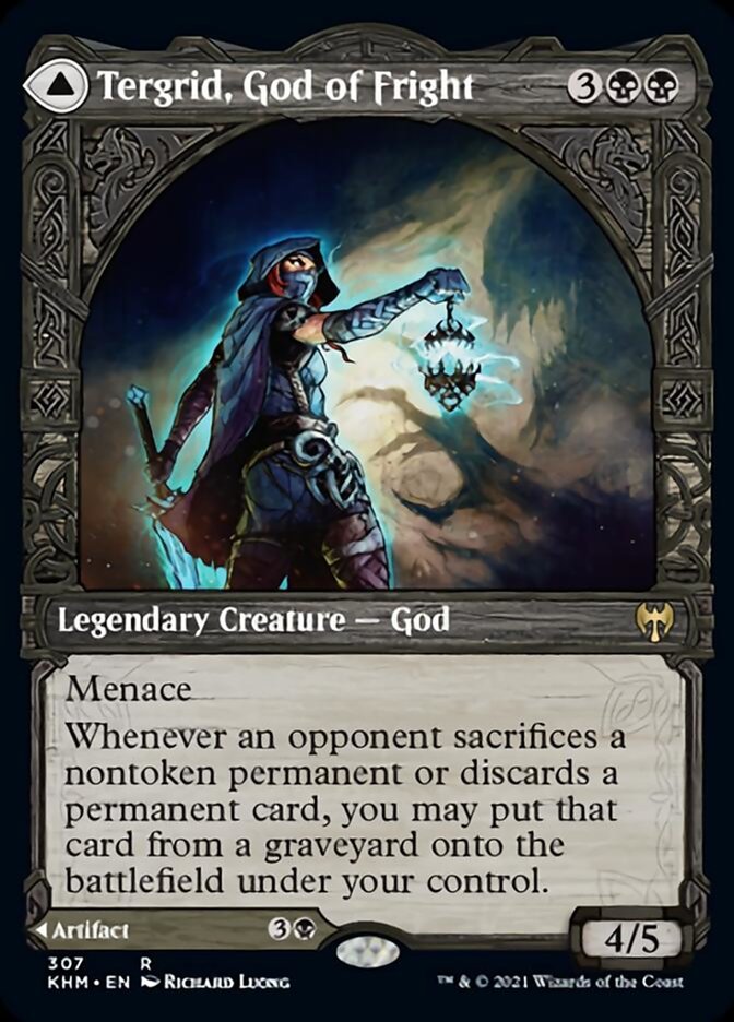 Tergrid, God of Fright // Tergrid's Lantern (KHM-307) - Kaldheim: (Showcase) Foil