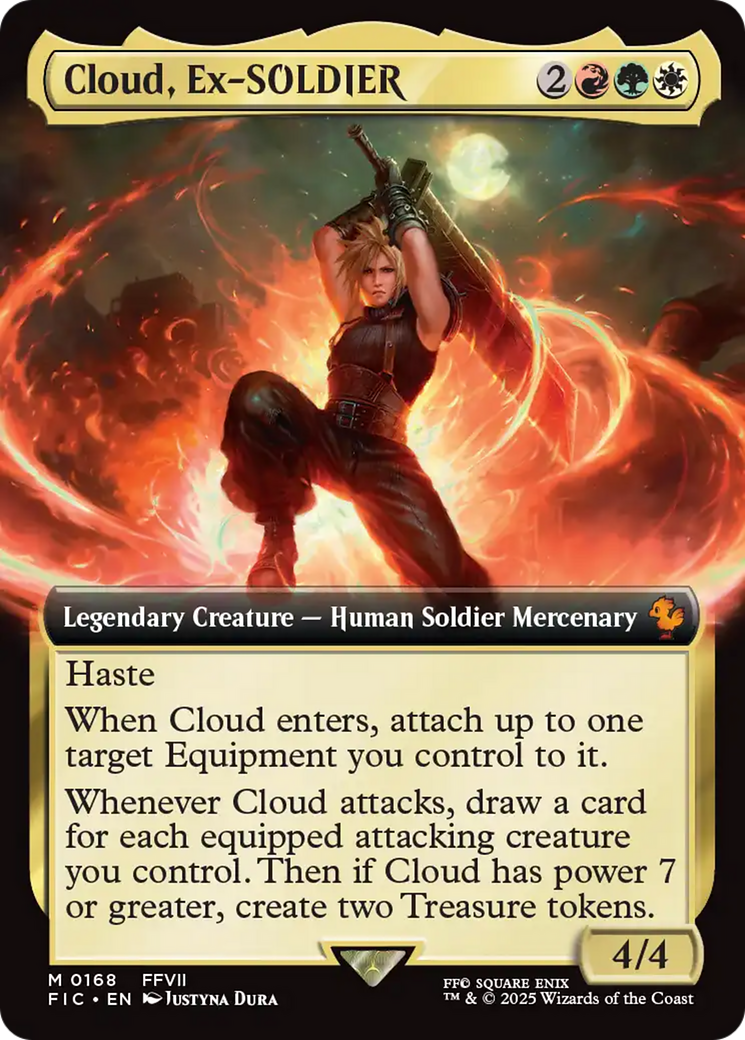 Cloud, Ex-SOLDIER (FIC-168) - Commander: FINAL FANTASY: (Extended Art) Foil