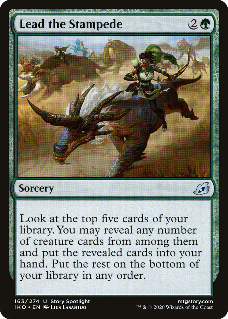 Lead the Stampede (IKO-163) - Ikoria: Lair of Behemoths Foil