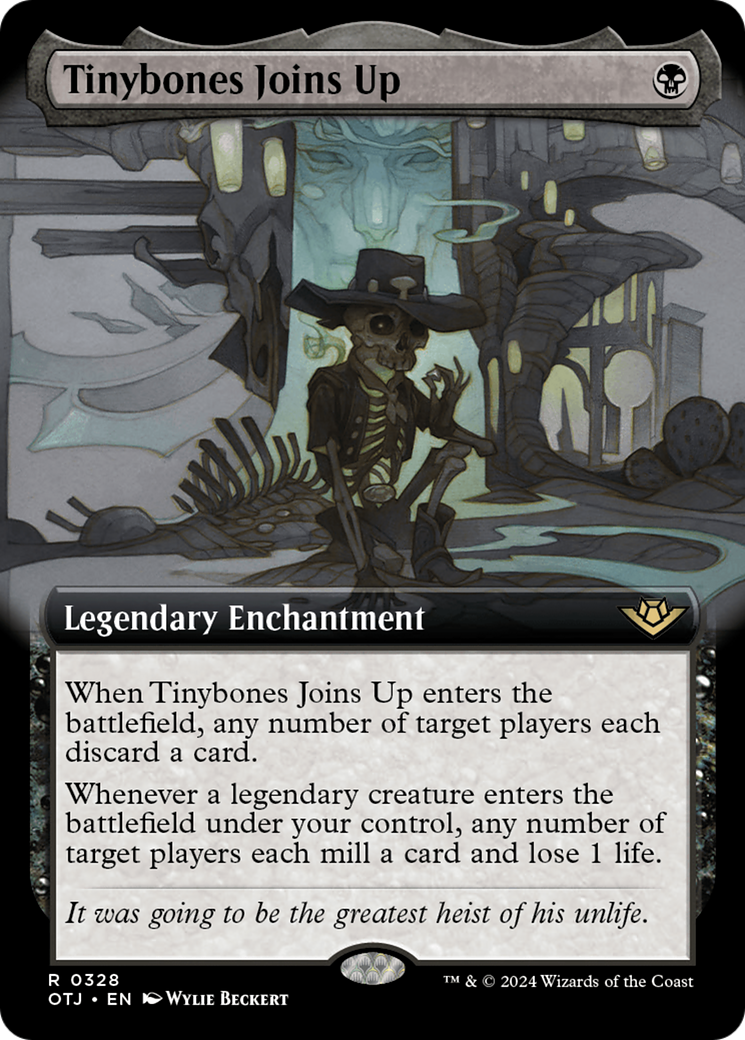 Tinybones Joins Up (OTJ-328) - Outlaws of Thunder Junction: (Extended Art) Foil