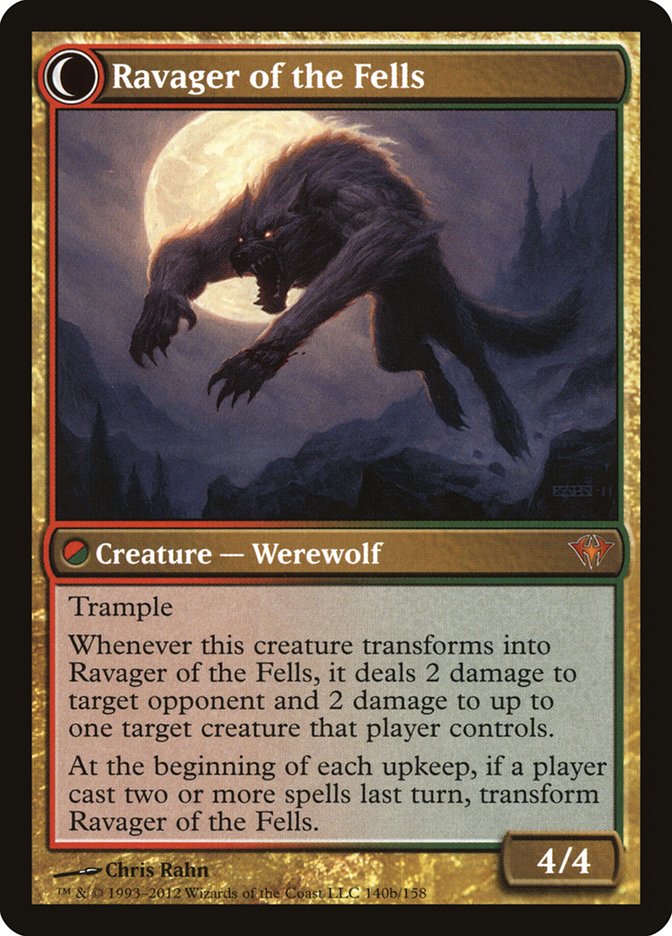 Huntmaster of the Fells // Ravager of the Fells (DKA-140) - Dark Ascension: (Double Faced Transform) Foil