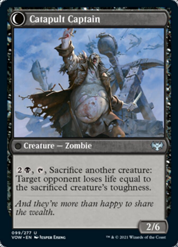 Catapult Fodder // Catapult Captain (VOW-099) - Innistrad: Crimson Vow: (Double Faced Transform) Foil