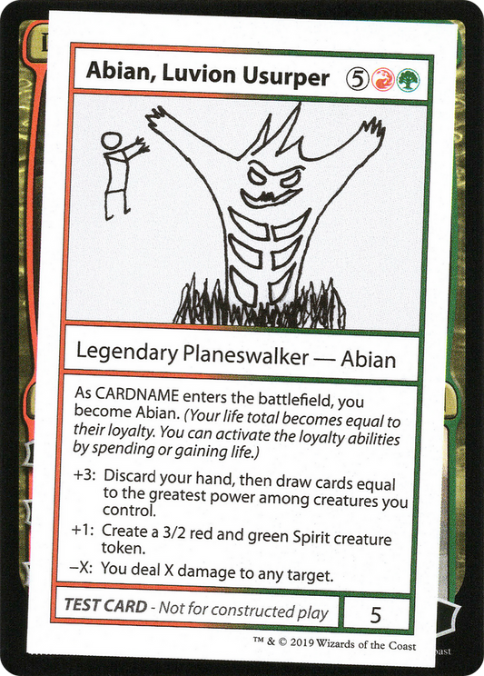 Abian, Luvion Usurper (CMB1-) - Mystery Booster Playtest Cards 2021