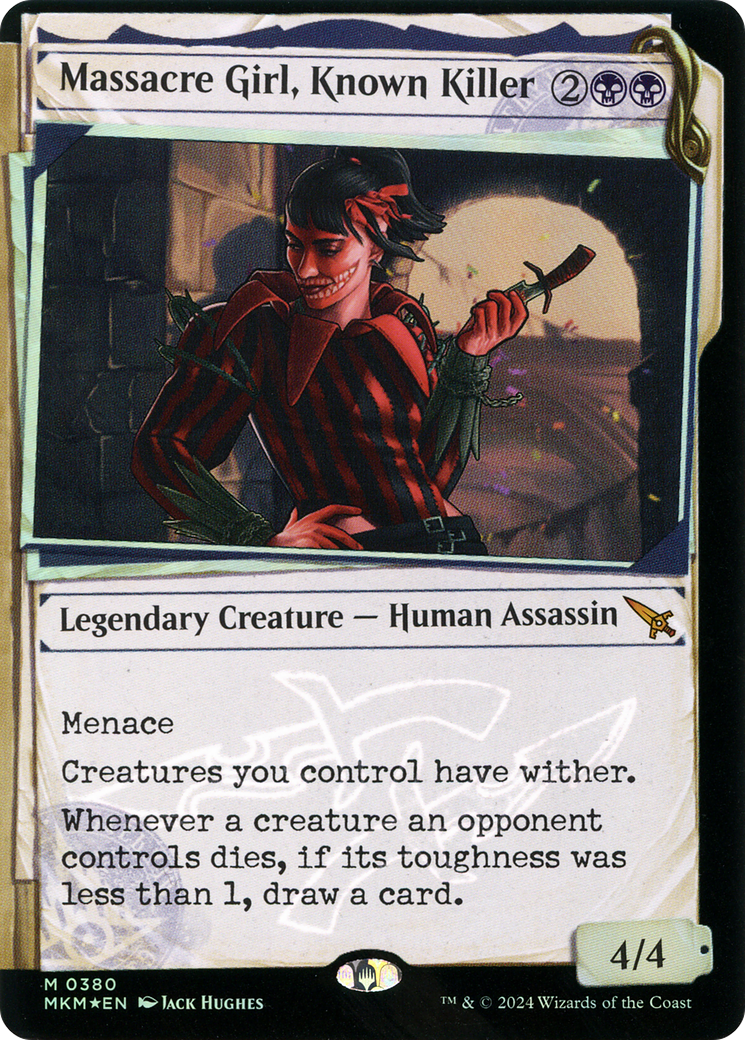 Massacre Girl, Known Killer (MKM-380) - Murders at Karlov Manor: (Showcase) Foil