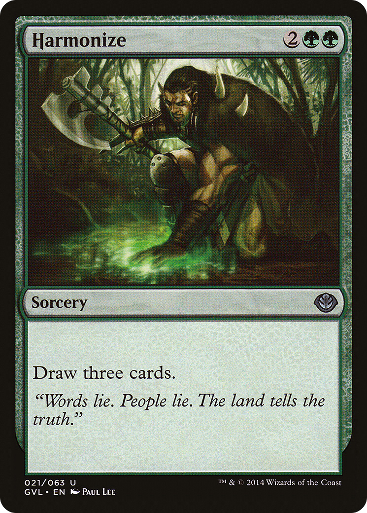 Harmonize (DD3-021) - Duel Decks Anthology: Garruk vs. Liliana