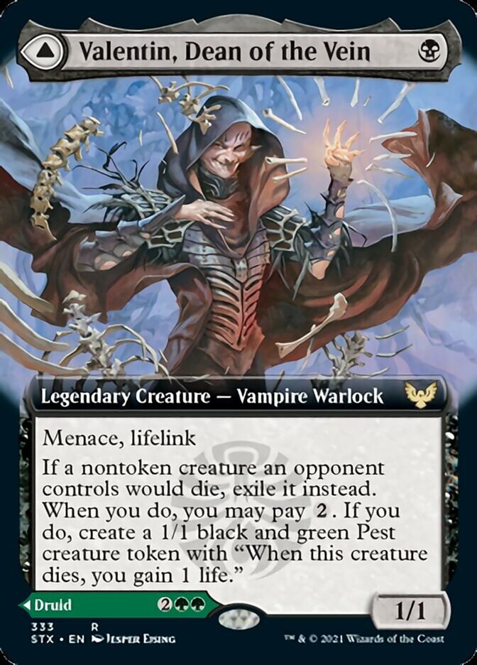 Valentin, Dean of the Vein // Lisette, Dean of the Root (STX-333) - Strixhaven: School of Mages: (Extended Art) Foil