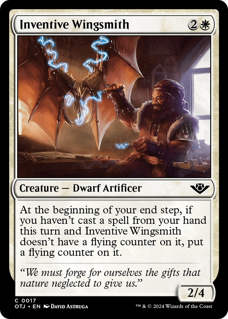 Inventive Wingsmith (OTJ-017) - Outlaws of Thunder Junction Foil