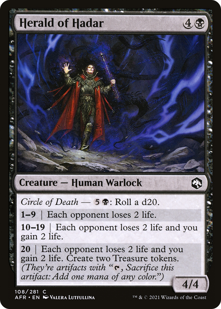 Herald of Hadar (AFR-108) - Adventures in the Forgotten Realms Foil