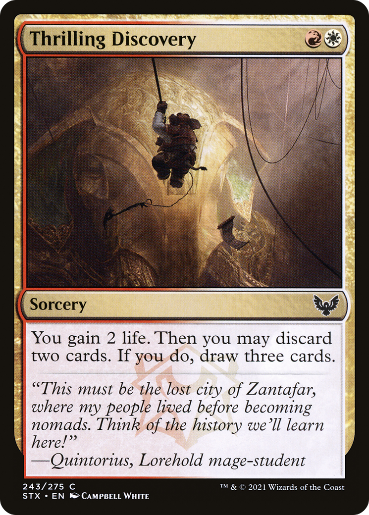Thrilling Discovery (STX-243) - Strixhaven: School of Mages Foil