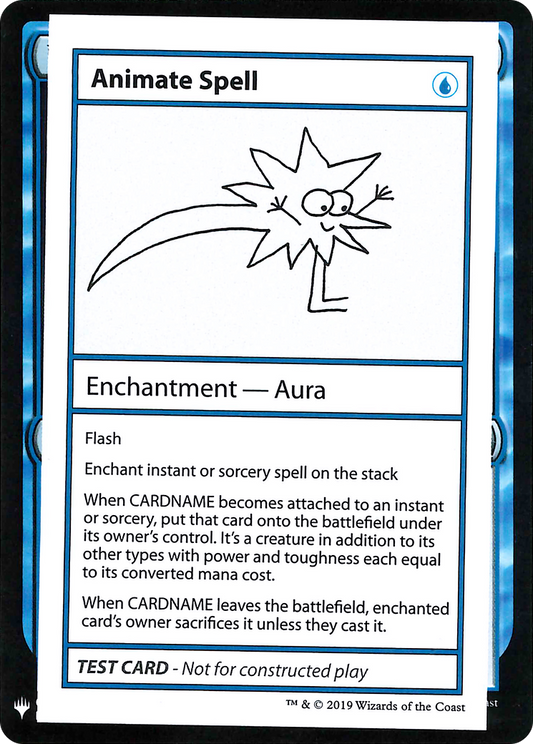 Animate Spell (CMB1-) - Mystery Booster Playtest Cards 2019