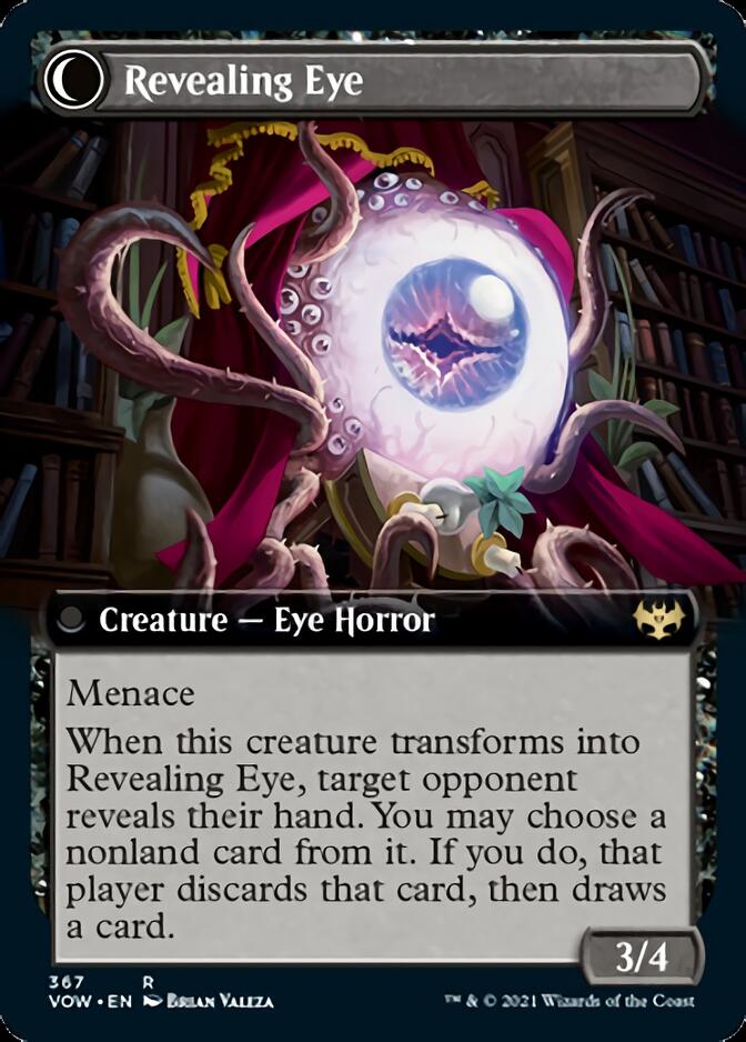 Concealing Curtains // Revealing Eye (VOW-367) - Innistrad: Crimson Vow: (Extended Art, Double Faced Transform) Foil