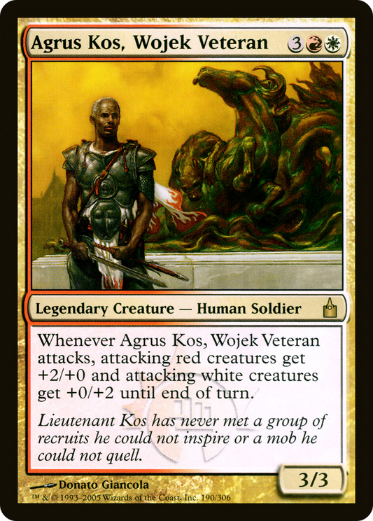 Agrus Kos, Wojek Veteran (RAV-190) - Ravnica: City of Guilds Foil