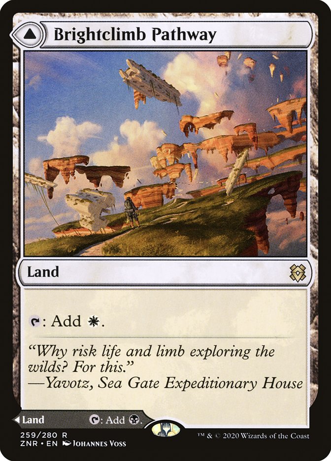 Brightclimb Pathway // Grimclimb Pathway (ZNR-259) - Zendikar Rising Foil