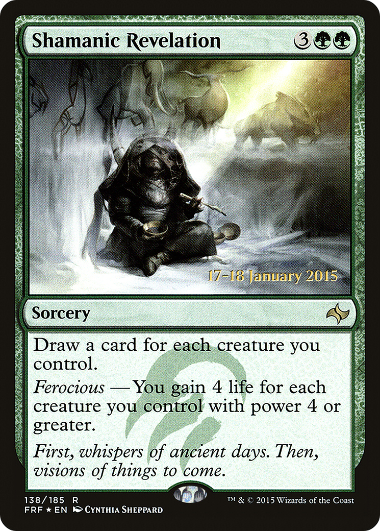 Shamanic Revelation (PRE-138S) - Fate Reforged Promos Foil