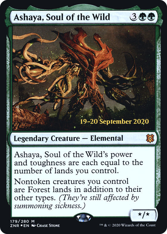 Ashaya, Soul of the Wild (PRE-179S) - Zendikar Rising Promos Foil
