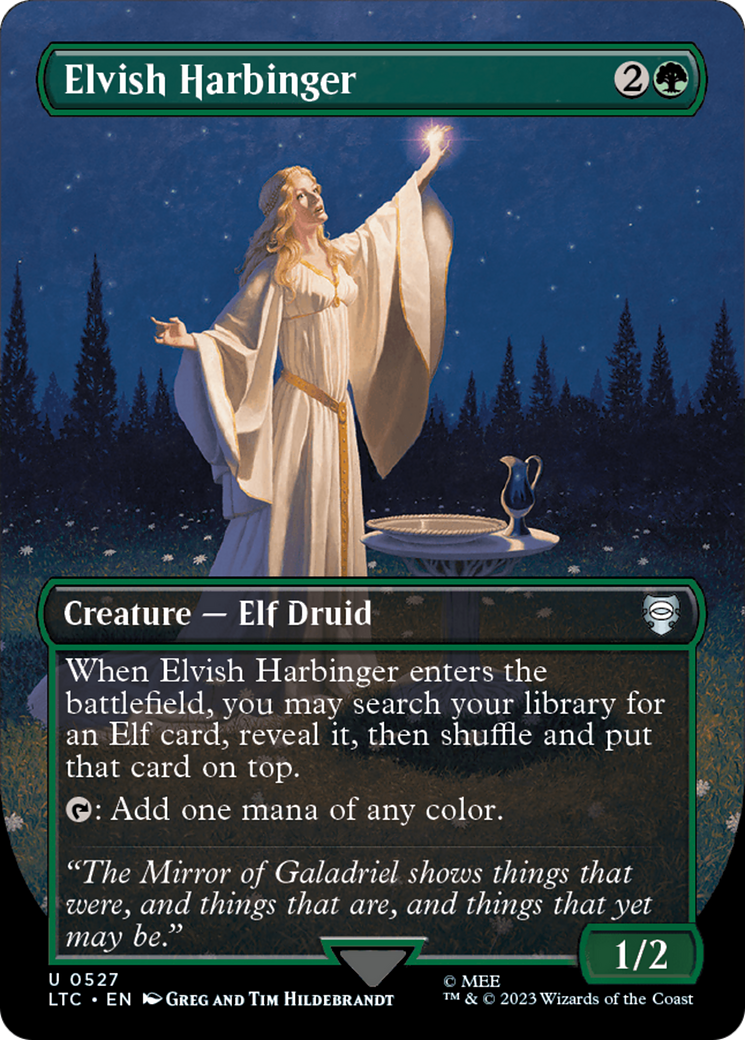Elvish Harbinger (LTC-527) - Tales of Middle-earth Commander (Borderless) Foil