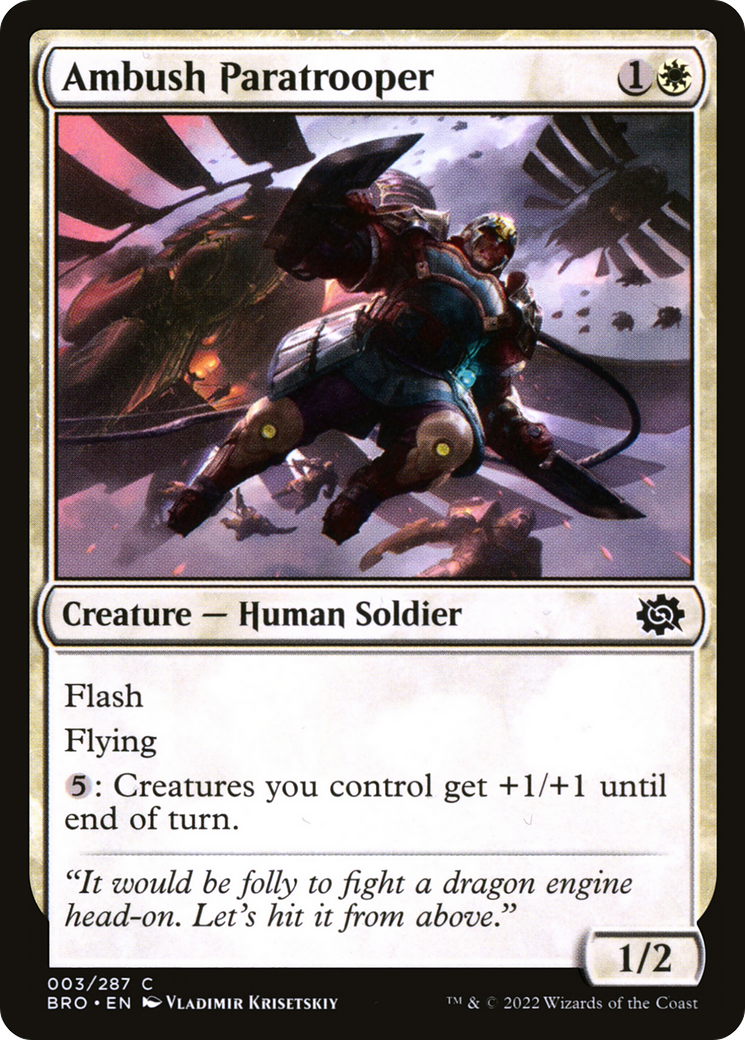 Ambush Paratrooper (BRO-003) - The Brothers' War