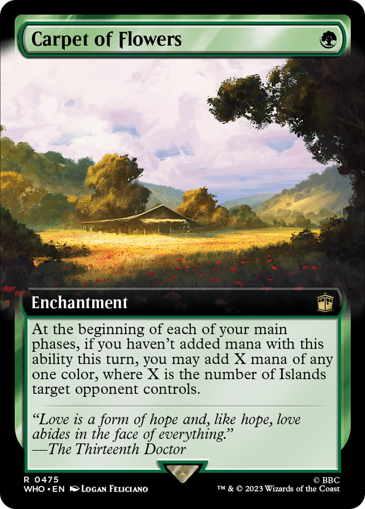 Carpet of Flowers (WHO-475) - Doctor Who: (Extended Art) Foil