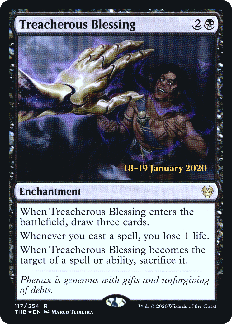 Treacherous Blessing (PRE-117S) - Theros Beyond Death Promos Foil
