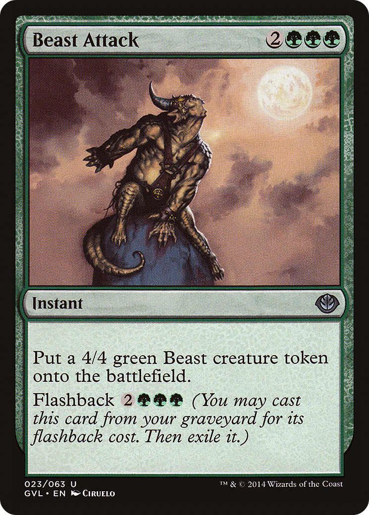 Beast Attack (DD3-023) - Duel Decks Anthology: Garruk vs. Liliana