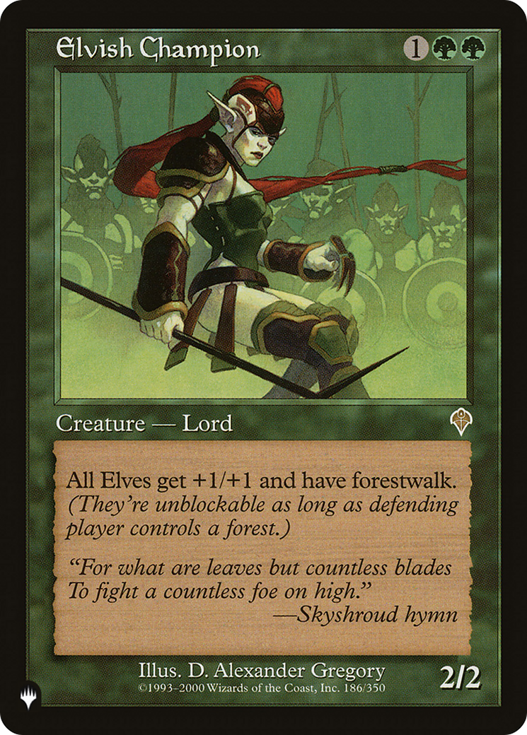 Elvish Champion (LIST-INV-186) - The List